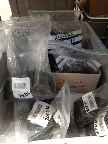 920897-11 9 shelf sections with a large assortment of new spare parts and various components