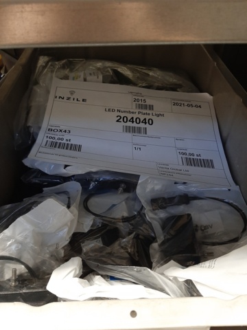920897-13 9 shelf sections with a large assortment of new spare parts and various components