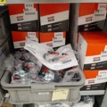 920897-18 9 shelf sections with a large assortment of new spare parts and various components