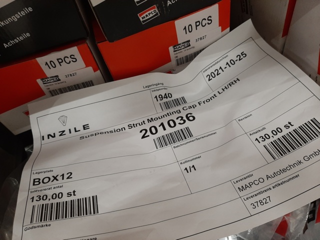 920897-19 9 shelf sections with a large assortment of new spare parts and various components