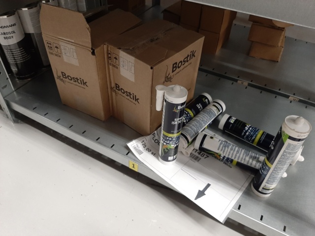 920897-23 9 shelf sections with a large assortment of new spare parts and various components