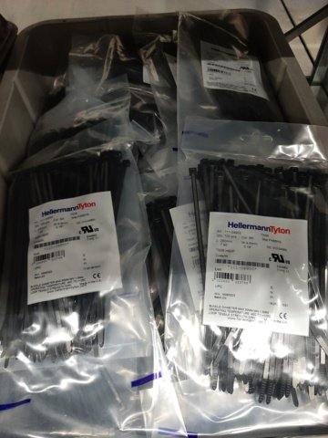 920897-24 9 shelf sections with a large assortment of new spare parts and various components