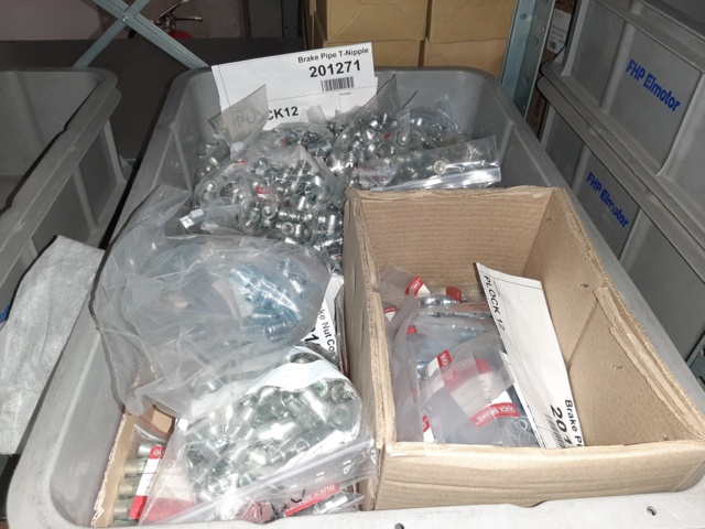 920897-25 9 shelf sections with a large assortment of new spare parts and various components