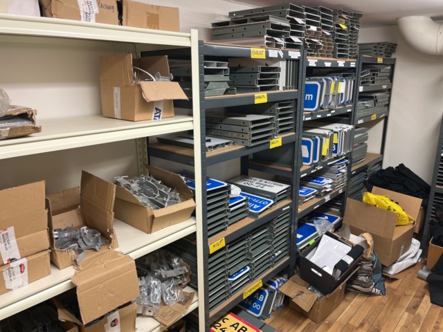 962403-1 Warehouse with parking signs