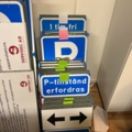 962403-7 Warehouse with parking signs
