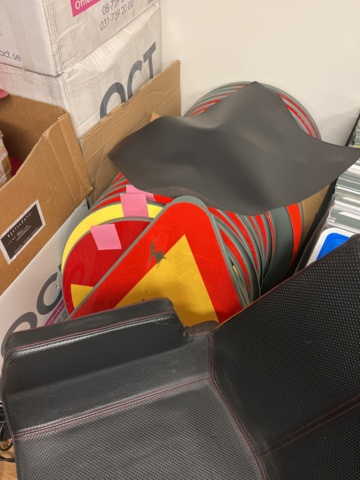 962403-11 Warehouse with parking signs