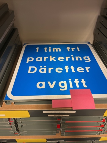 962403-13 Warehouse with parking signs