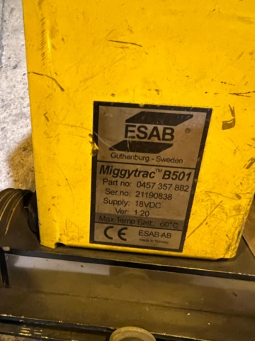 814816-3 Welding tractor ESAB Miggytrac B501