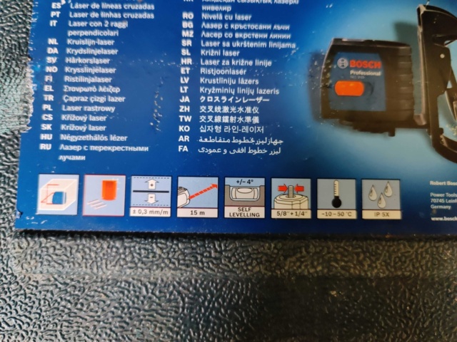 973854-10 Cross hair laser Bosch GLL 2-15 + BM3