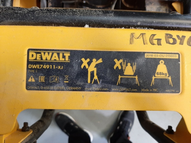 920972-8 Table saw & transport stand, DeWalt DW745-QS & DWE74911-XJ