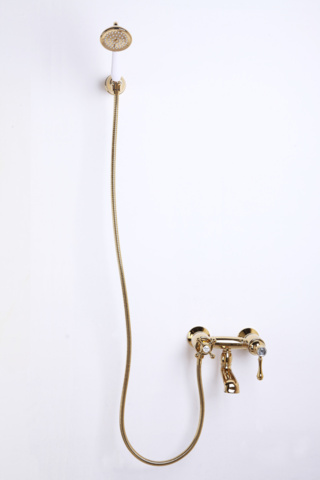 976575-7 Retro Shower set gold - sw1302 - Shipping included