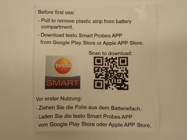 976788-9 Humidity and temperature meter Testo 605i Smart Probe (new in packaging)