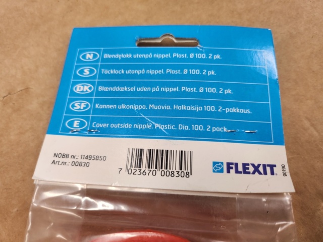 976873-4 Cover cap Dbi-Dut 2Pcs Flexit - Shipping included (L-79)
