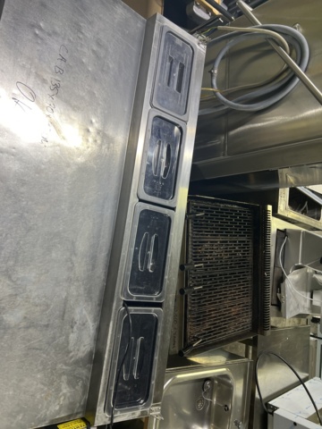 896979-3 sideboard fridge with 3 cabinets and chute