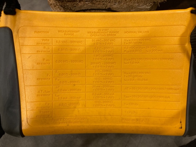 977176-4 Installation tester FLUKE 1651B Multifunction Tester