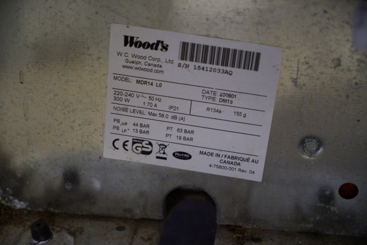 976822-4 Dehumidifier, Woods MRD14 LO