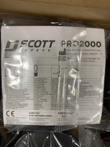 977774-2 6 Drawers Respirator Scott Filter Scott/3M Pro 2000 CF22 RD DT403