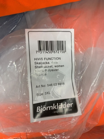 977280-5 Pallet with warning jackets - ladies