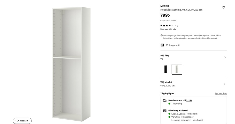 978489-8 Various unused IKEA furniture, Kallax, Maximera and more