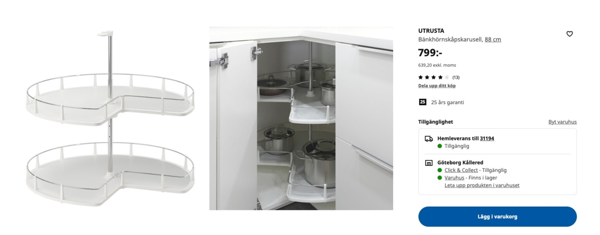 978492-2 Various unused IKEA furniture from the Urusta series