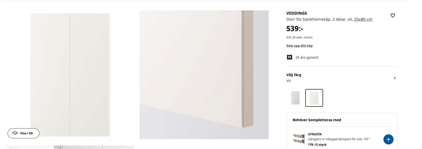 978492-8 Various unused IKEA furniture from the Urusta series