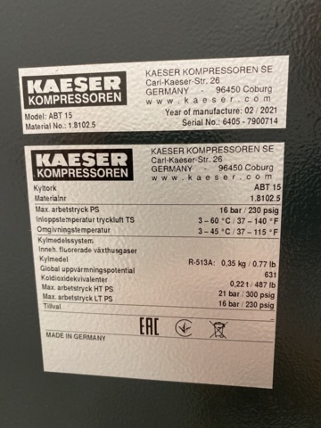 949069-7 Screw compressor Kaeser Aircenter SM13