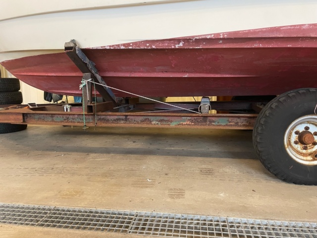 934717-12 Flipper 760 -1984 ink boat trailer