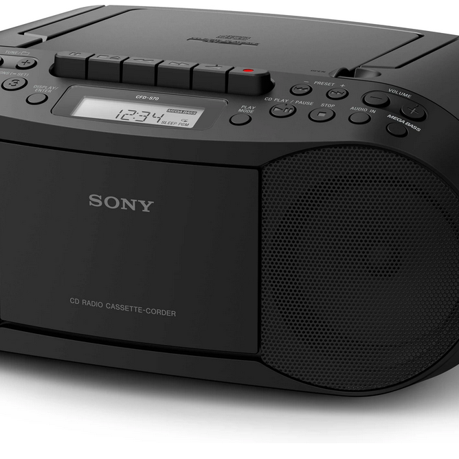 Portable stereo Sony CFD-S70 - Black