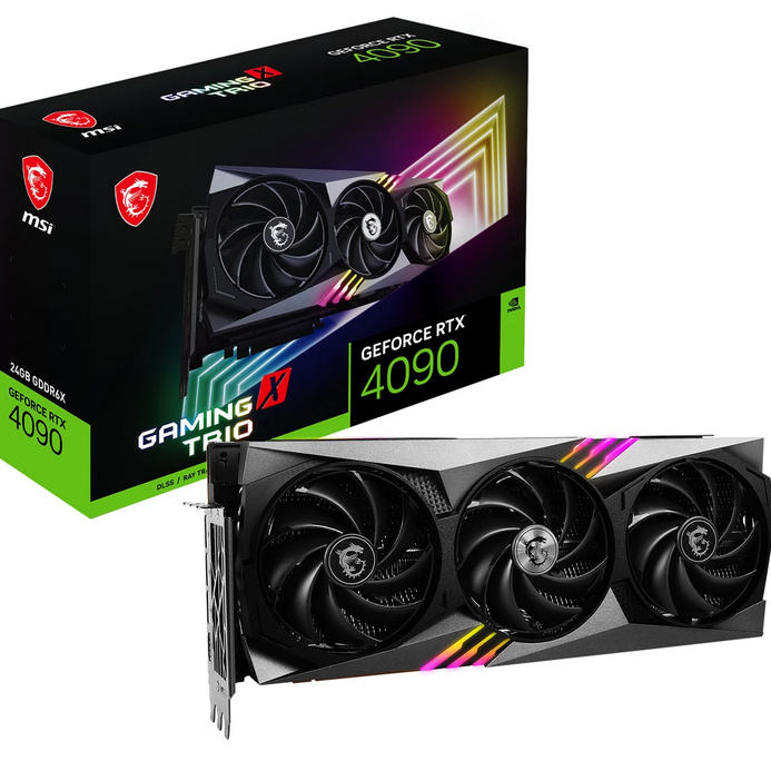 978358-2 Grafikkort MSI GeForce RTX 4090 GAMING X TRIO 24G DLSS 3