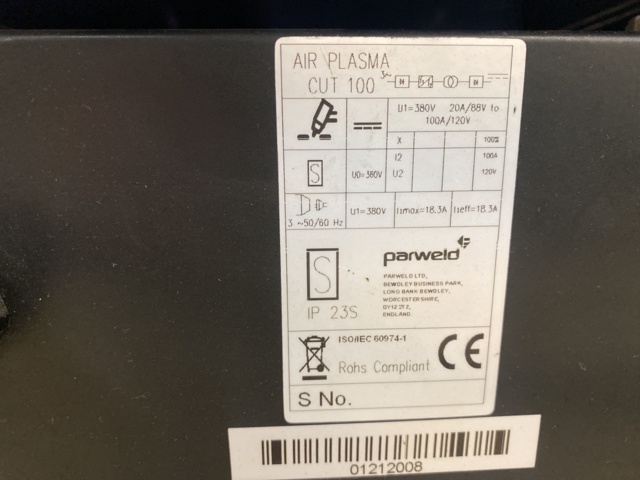 949086-9 Plasma cutter Parweld Cut 100 (rope object)