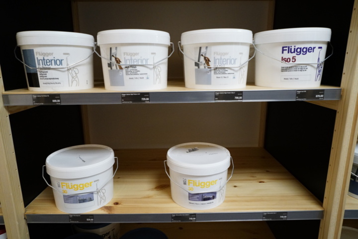 954206-3 Lot with mixed colors for, among other things. Wet room from Flügger