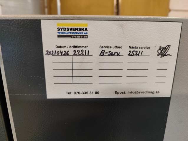 976264-6 Skruvkompressor Atlas Copco GA11VSD+FF