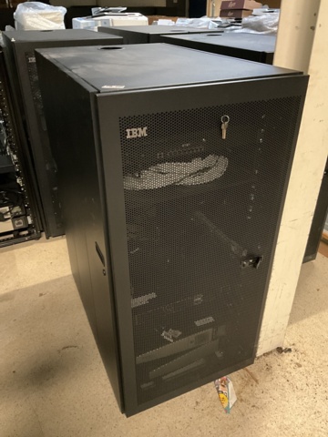 961409-2 4 server/computer cabinets IBM on wheels