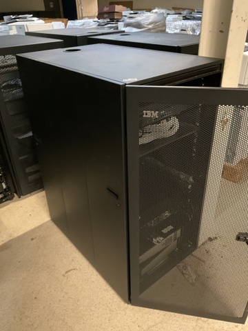 961409-4 4 server/computer cabinets IBM on wheels