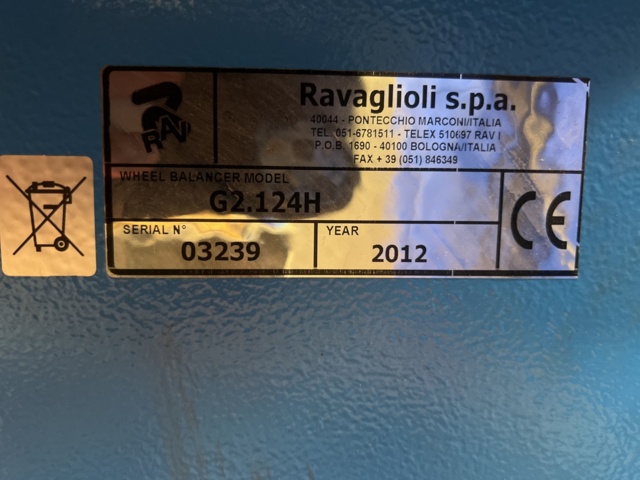 974192-5 Tire balancing machine Ravaglioli -2012