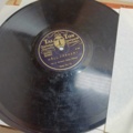 887947-14 Large stone cake / gramophone record collection