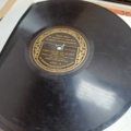 887947-15 Large stone cake / gramophone record collection