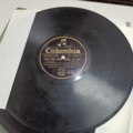887947-18 Large stone cake / gramophone record collection