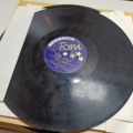 887947-22 Large stone cake / gramophone record collection