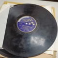 887947-24 Large stone cake / gramophone record collection