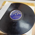 887947-25 Large stone cake / gramophone record collection