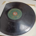 887947-33 Large stone cake / gramophone record collection