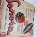 887947-41 Large stone cake / gramophone record collection