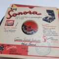 887947-43 Large stone cake / gramophone record collection