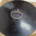 887947-47 Large stone cake / gramophone record collection