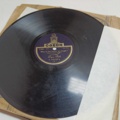 887947-49 Large stone cake / gramophone record collection
