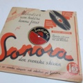 887947-56 Large stone cake / gramophone record collection