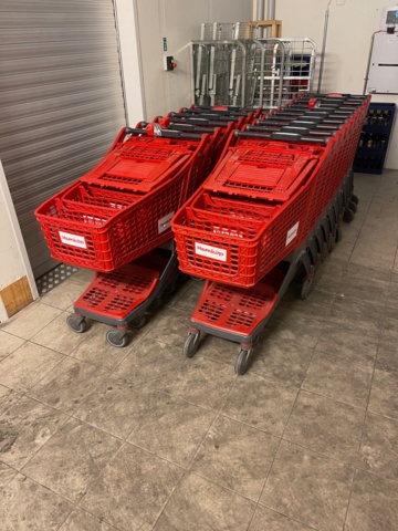 897005-4 Shopping carts approx. 30 pcs. Purchased in 2022