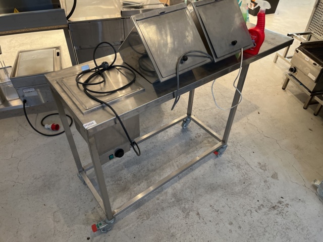 921024-1 Stainless bench with heating boxes & water bath