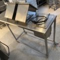 921024-2 Stainless bench with heating boxes & water bath